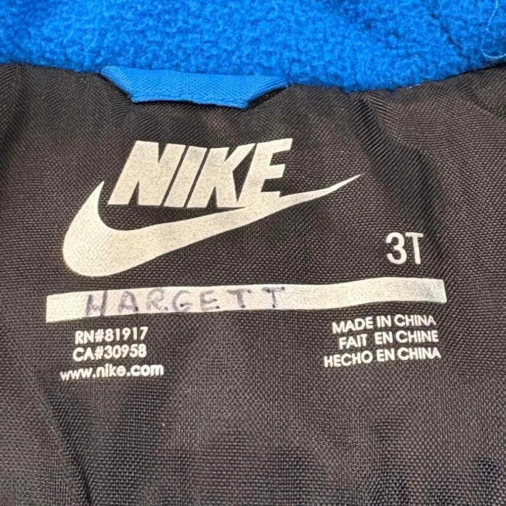 Vintage Y2K Nike Winter Heavy Jacket Kids Boys Toddler Size 3T Swoosh